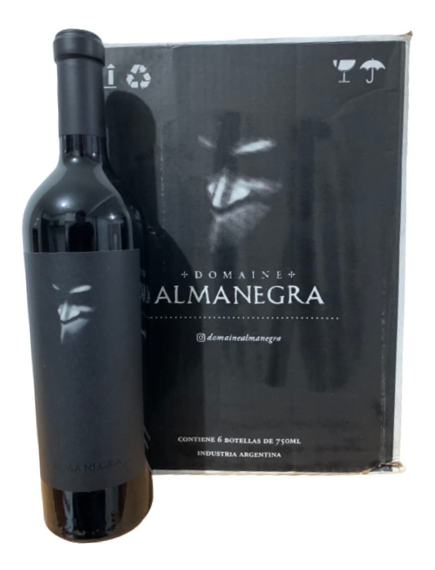 Caixa Fechada - Vinho Argentino Alma Negra - 6 unidades