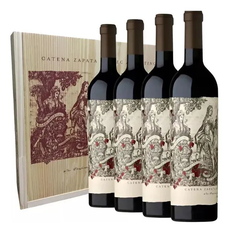 Vinho Catena Zapata Malbec Argentino 2022 - Caixa com 4 unidades