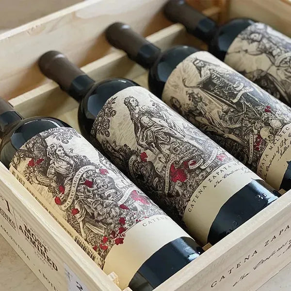 Vinho Catena Zapata Malbec Argentino 2022 - Caixa com 4 unidades